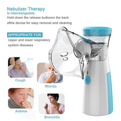 Nebulizador Ultrasónico Portátil – Alivio Respiratorio Silencioso y Eficaz